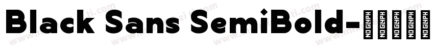 Black Sans SemiBold字体转换